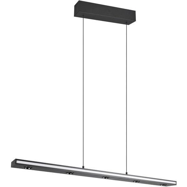 LED-Hängelampe Graham, schwarz, Metall, up/down, CCT, Dimmer