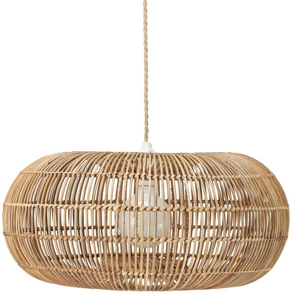 PR Home Hängeleuchte Zuri aus Rattan, Ø 51 cm