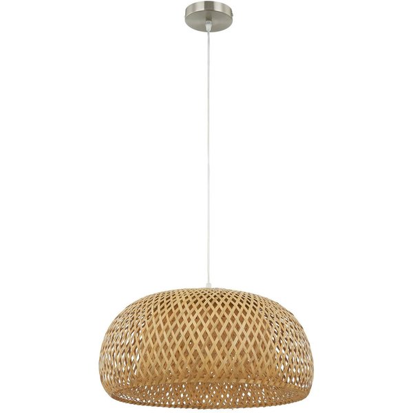 Lindby Hängeleuchte Jadwiga, Ø 45 cm, Bambus, E27