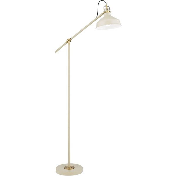 Stehlampe Schiller, khaki, Metall, 153 cm hoch, verstellbar