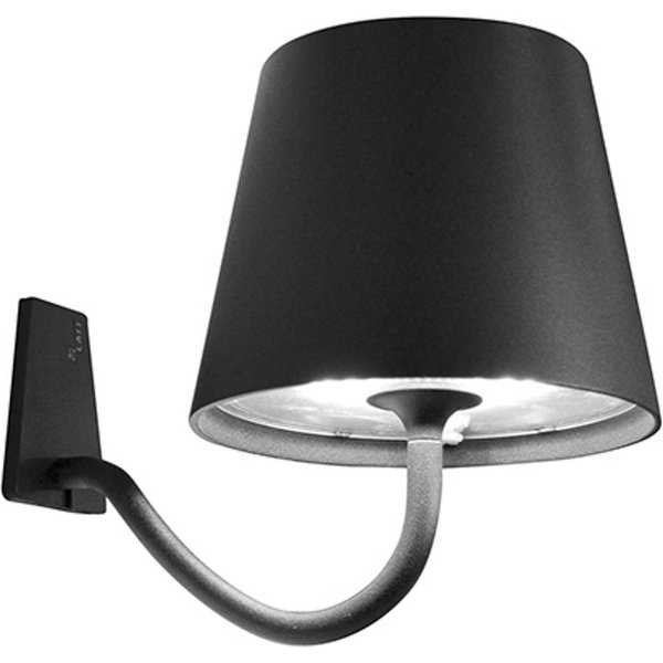 Zafferano Poldina Akku-Wandlampe, Haken, weiß