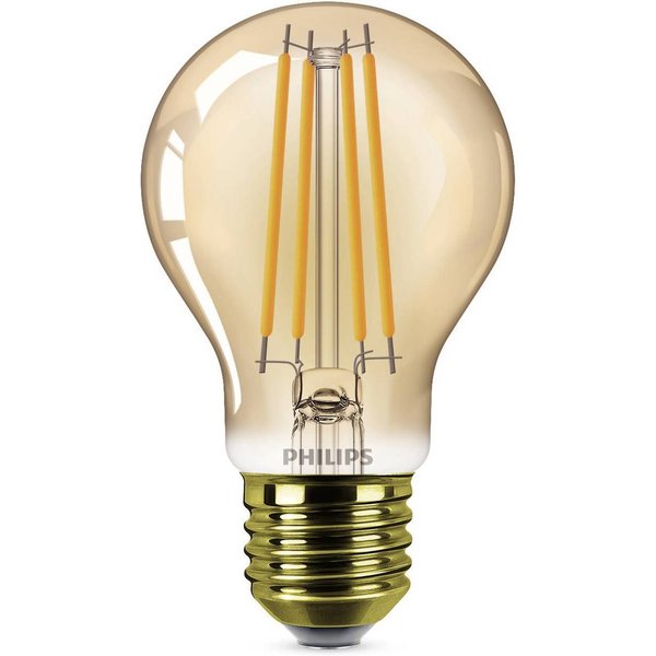 Philips E27 LED-Lampe A60 3,1W 1.800K gold