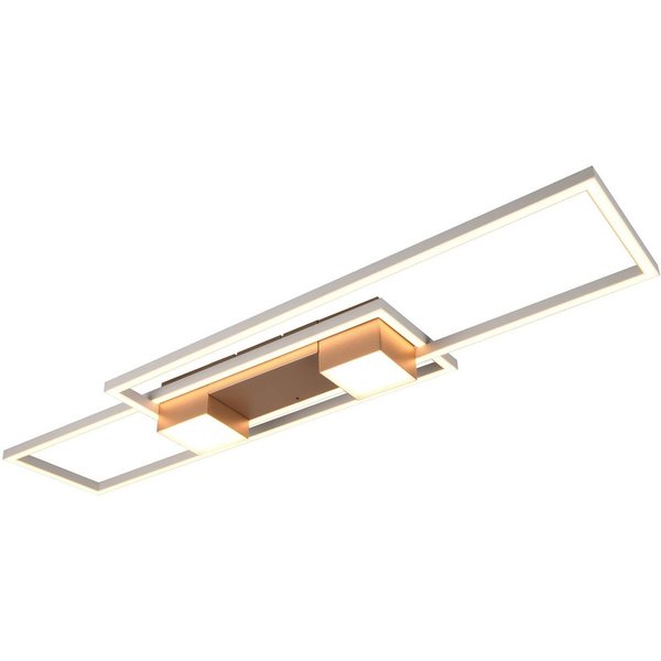 LED-Deckenlampe Albany, braun, 100 x 28 cm, Alu, CCT dimmbar