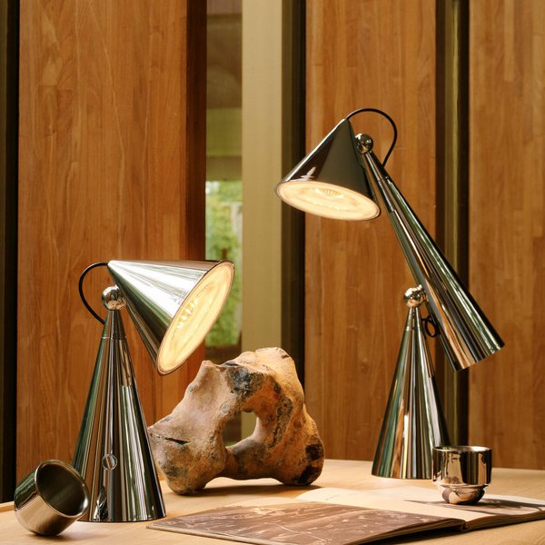 Tom Dixon LED-Tischlampe Pose Task Light, silberfarben