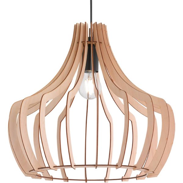 Holz-Pendelleuchte Wood, 38,5 cm