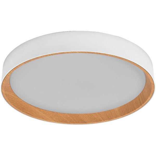 OSRAM LED-Deckenlampe ORBIS LARIOS, weiß/holz Ø 49 cm, dim