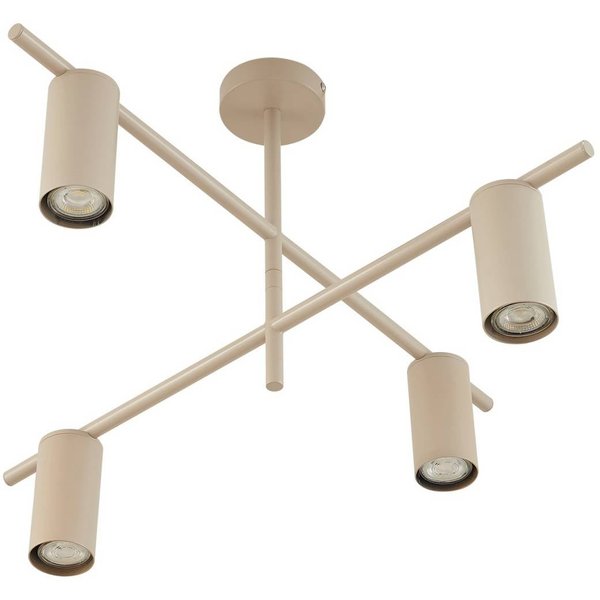 Lindby Deckenleuchte Marilou, beige, 4-flammig, Ø 70 cm