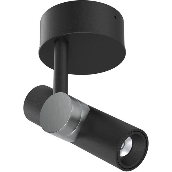 LED-Deckenspot Goose, schwarz, Aluminium, 2.700 K