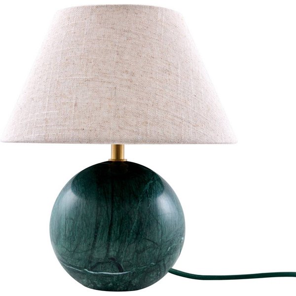 Globen Lighting Tischlampe Castello, grün/beige, Höhe 28 cm