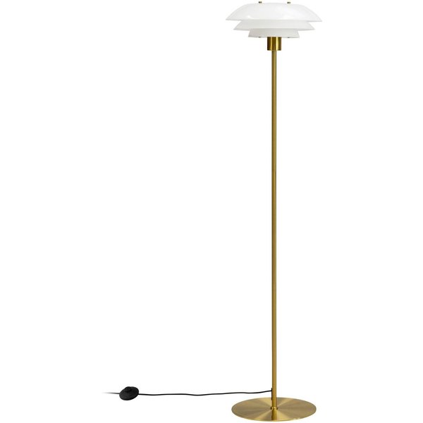 Dyberg Larsen Stehleuchte DL31, messingfarben, Höhe 133 cm
