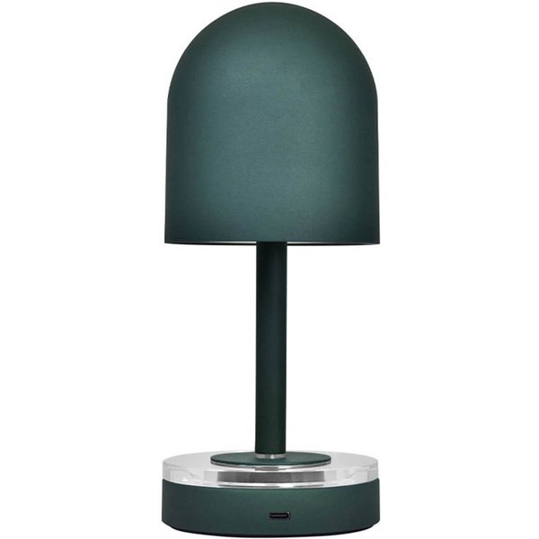 AYTM Akkulampe Luceo, waldgrün, Metall, 24 cm, dimmbar, IP44