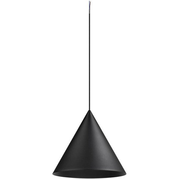 SLV Hängelampe Magico, Ø 38 cm, schwarz matt, Metall