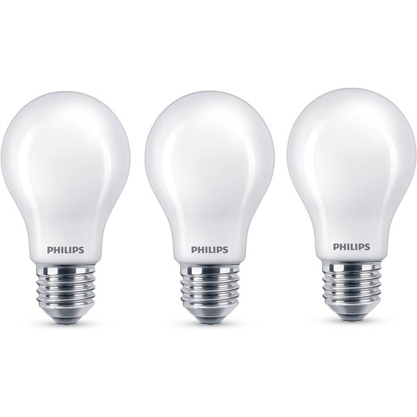 Philips LED-Lampe Classic E27 A60 7W 827 matt 3er