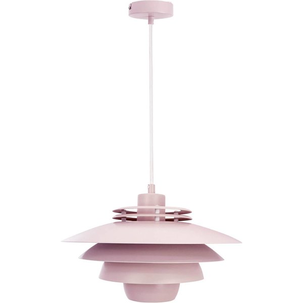 Dyberg Larsen Hängelampe Ejka mini, rosa, Ø 30 cm, Metall