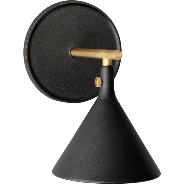 Audo LED-Wandleuchte Cast Sconce, schwarz, IP44, Dimmer