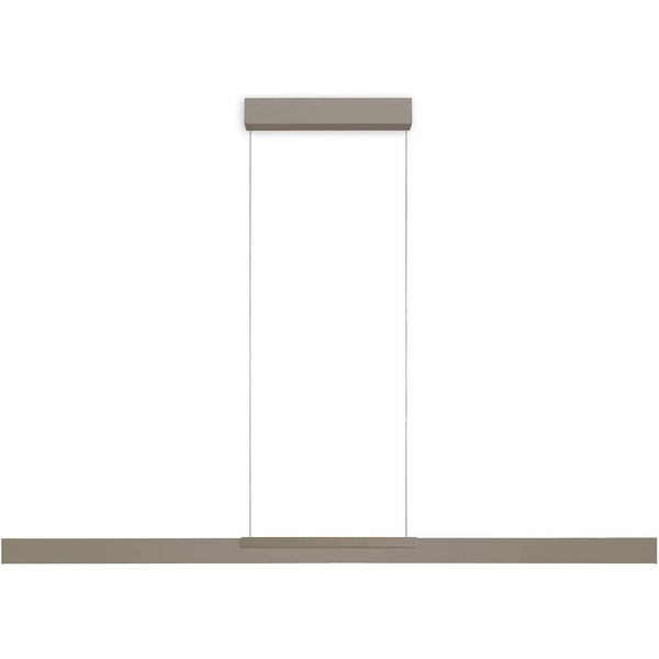 Bopp LED-Hängelampe Nano 2.0, Länge 140 cm, taupe, Metall