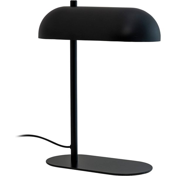 Dyberg Larsen Tischleuchte Arch, schwarz, Metall, Höhe 36 cm