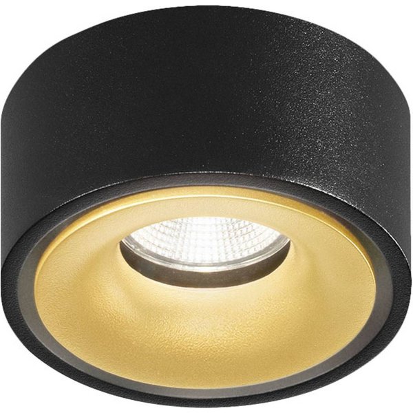 Egger DLS LED-Spot Clippo EP, schwarz-gold, 2.700K