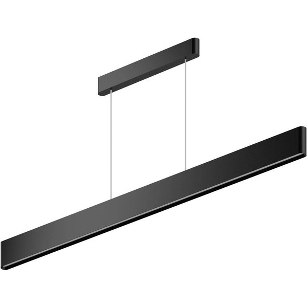 LED-Hängeleuchte Satori, Länge 114,4 cm, schwarz, 2700 K Alu
