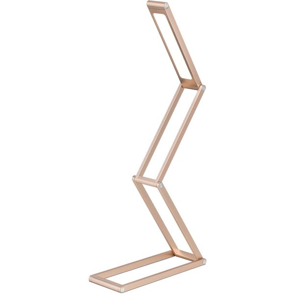 LED-Akkutischleuchte Falto, goldfarben, Alu, verstellbar