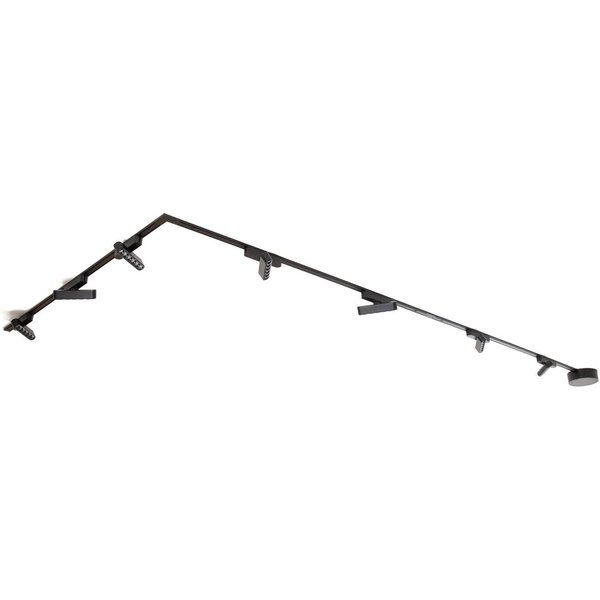 Schienensystem Lumaro,Lichtpunkte,7-flg.,schwarz,48V,dimmbar