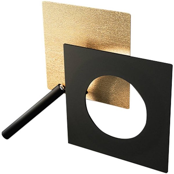 ICONE LED-Wandleuchte Petra 21.L, gold, schwarz