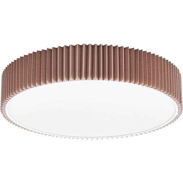 Lindby Deckenleuchte Zoey, Ø 52 cm, taupe, Leinen