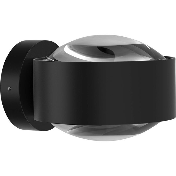 Puk Maxx Wall, LED, Linsen klar, schwarz matt