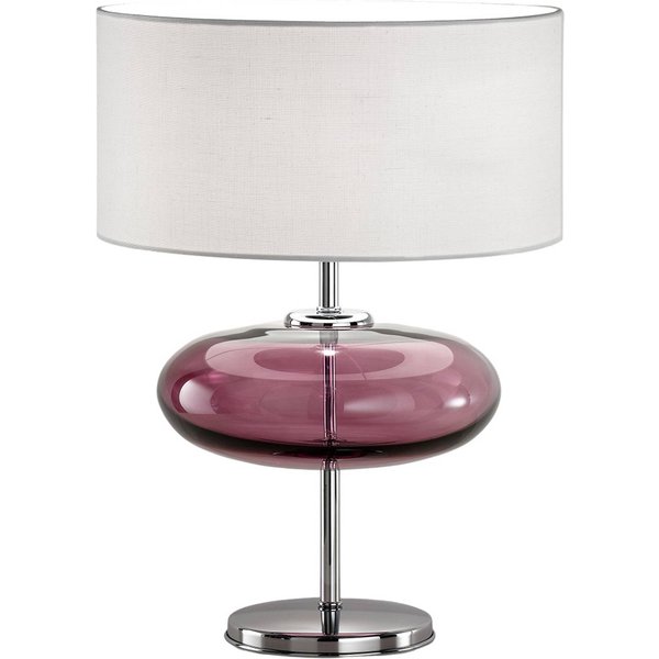 Tischlampe Show Elisse 62 cm Glaselement pink