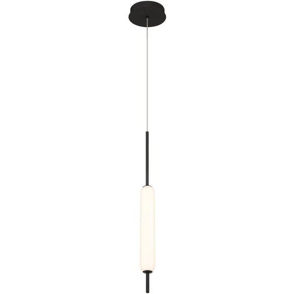 LED-Hängeleuchte CUMBERLAND, schwarz, Ø 13 cm, Metall/Glas