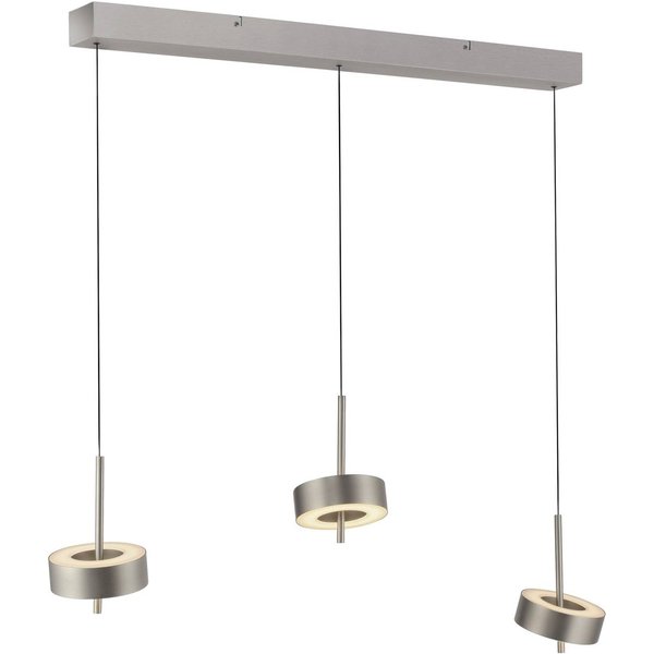 Paul Neuhaus Smart-LED-Hängelampe Q-Rotate, aluminium 3-flg.