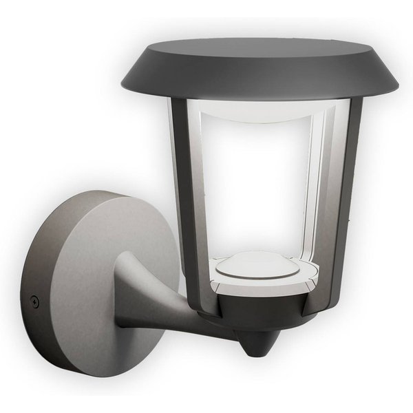 Philips LED-Außenwandleuchte Nuvy, anthrazit, Metall, IP44