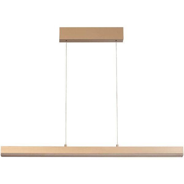 LED-Hängelampe Vayana, Länge 190 cm, sandfarben, Metall, CCT