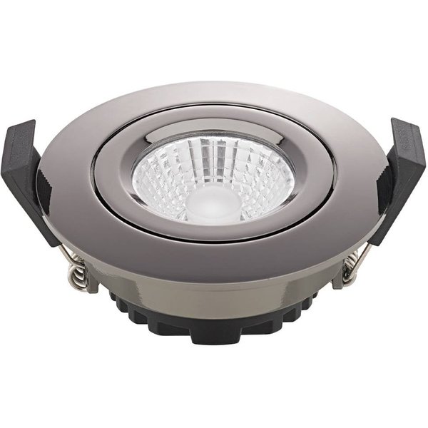 LED-Deckeneinbauspot Diled, Ø 8,5 cm, 6 W, 3.000 K, chrom