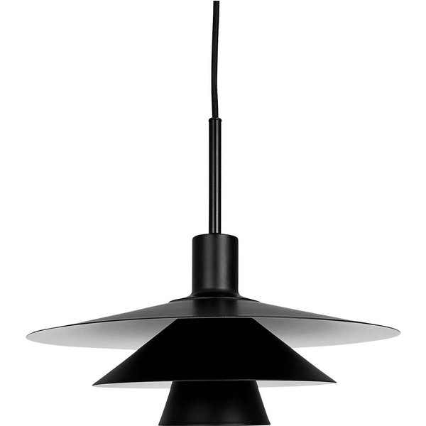 Dyberg Larsen Pendellampe Kay, Ø 40 cm, schwarz, Metall