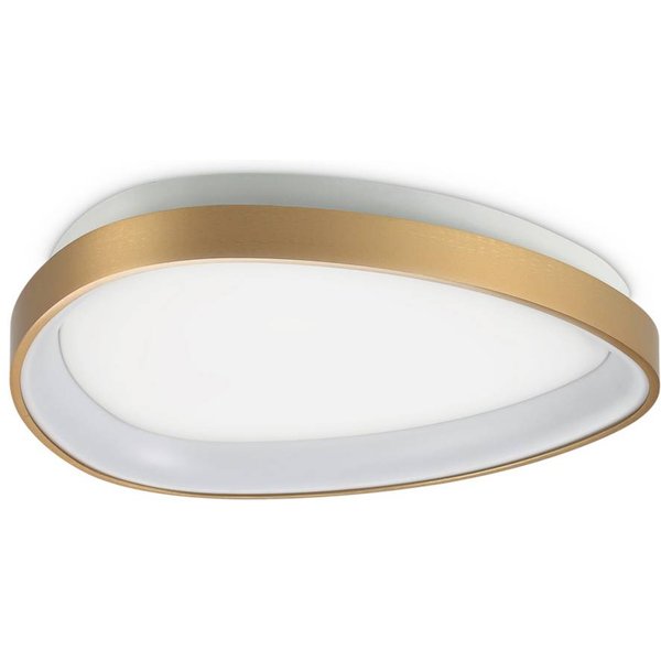 Ideal Lux LED-Deckenlampe Gemini messing 42 cm 2700 K on/off