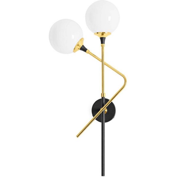 Stilnovo Wandlampe Galassia, goldfarben, 2-flg., oben/rechts