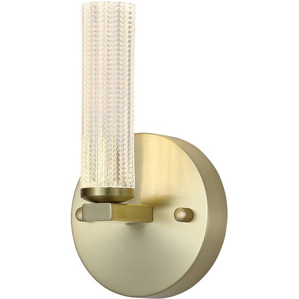 LED-Bad-Wandlampe Aberdeen, Höhe 24 cm, messingfarben Metall