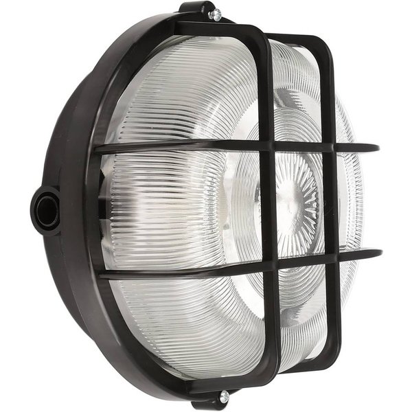 Feuchtraumlampe Sotano Retro schwarz Ø 18 cm Kunststoff IP44