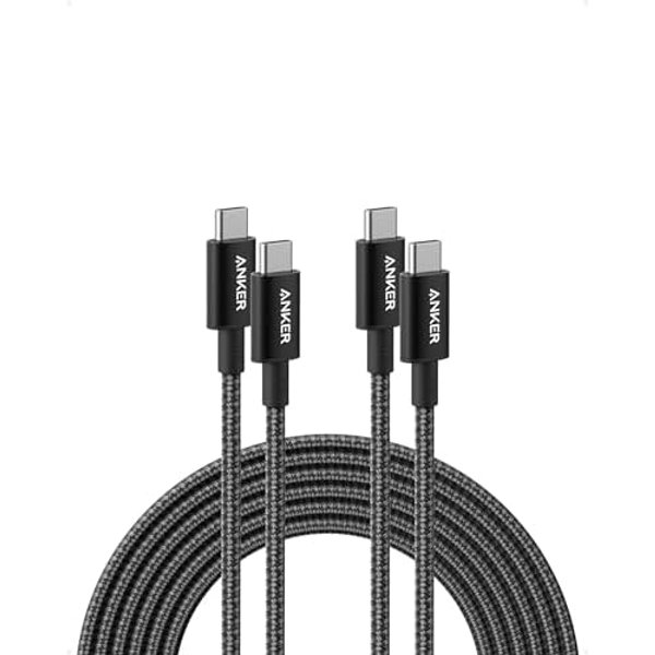 Anker 100W USB C to USB C Cable, 2-Pack Fast Charging Cable (Black,3m)