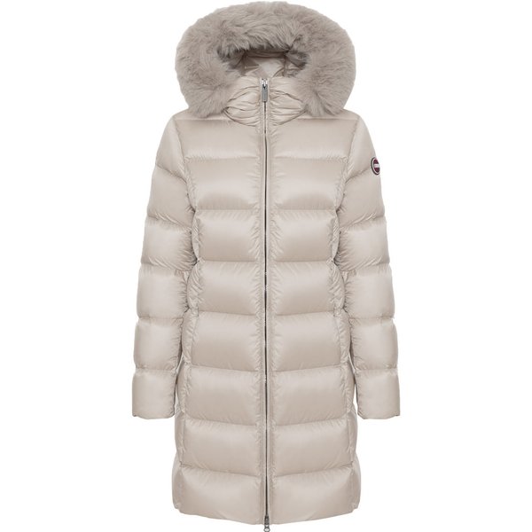 Donna Colmar Originals Piumino Lungo Recycled Con Cappuccio E Pelliccia Donna