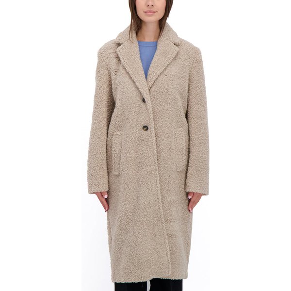 Donna Emme Marella Cappotto Teddy In Jersey Bouclet Donna