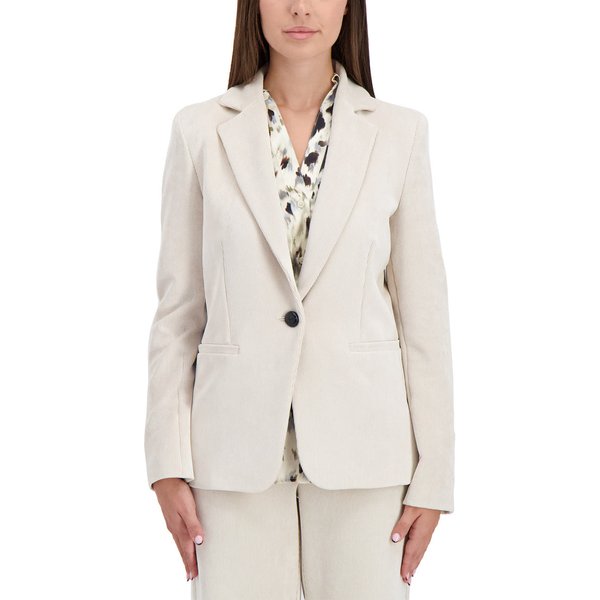 Donna Emme Marella Blazer 1 Bottone In Velluto Coste Stretch Donna