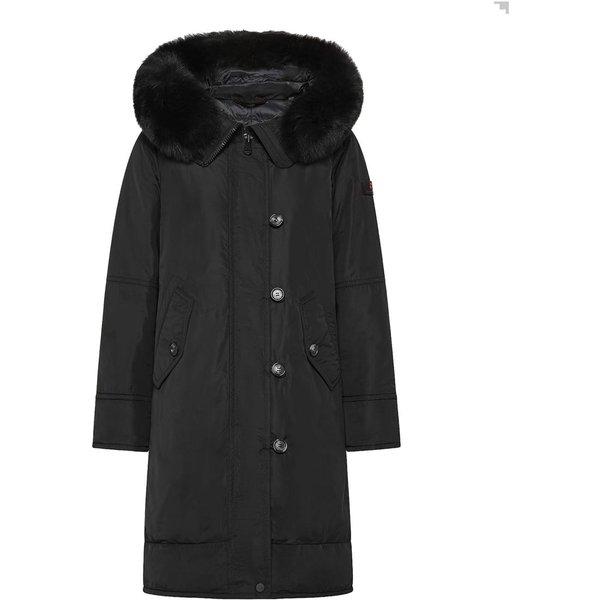 Donna Peuterey Parka Con Cappuccio E Pelliccia Cassat Donna