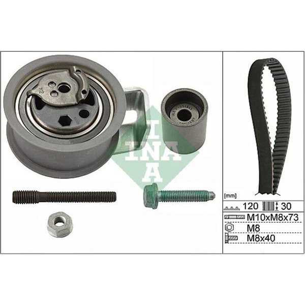 Ina Zahnriemensatz Audi Ford Seat Skoda Vw Tdi-image