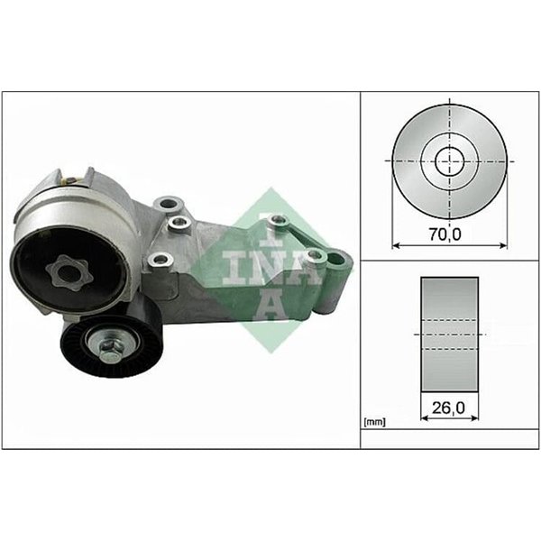INA Spannarm FüR Keilrippenriemen Ford Focus Tourneo Transit 1,8-image