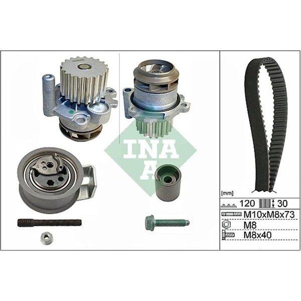 Ina Zahnriemensatz + Wasserpumpe Audi Seat Skoda Vw 1,4 1,9 Tdi-image