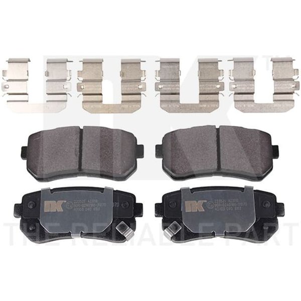 Nk BremsbeläGe Hinten Hyundai Kia 223521-image
