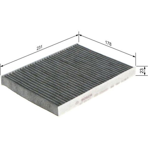 Bosch Aktivkohle-Innenraumfilter Fiat Bravo Stilo Lancia Delta-image