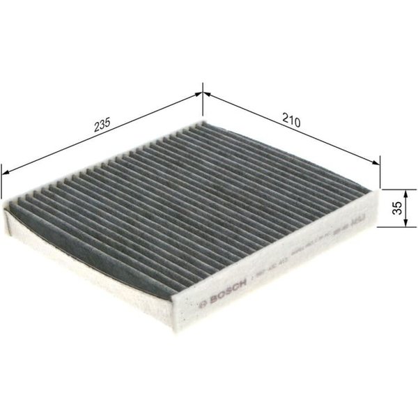 Bosch Aktivkohle-Innenraumfilter Ford Focus Volvo C30 C70 S40 V50-image